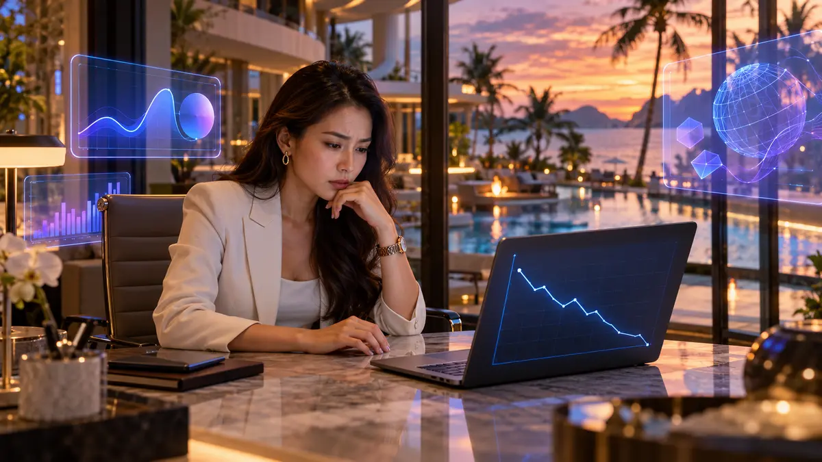 อันดับ Google ของเว็บโรงแรมตกกะทันหัน: วิธีหาสาเหตุใน 1 ชั่วโมง แยกให้ออกว่าเป็นฤดูกาล ปัญหาเทคนิค หรือ AI Overview แย่งคลิก พร้อมแผนกู้คืน 30 วัน